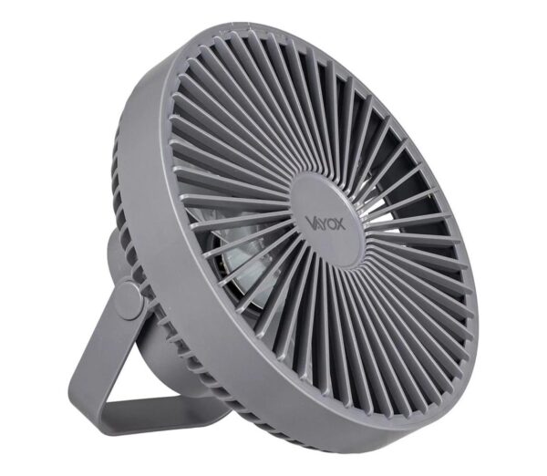 Vayox LED Újratölthető asztali látor LED világítással LED/2W/5V USB 2400 mAh szürke