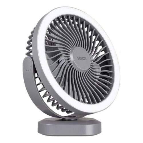 Vayox LED Újratölthető asztali látor LED világítással LED/3W/5V USB 2400 mAh szürke