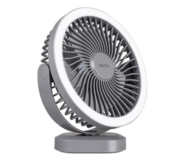 Vayox LED Újratölthető asztali látor LED világítással LED/3W/5V USB 2400 mAh szürke