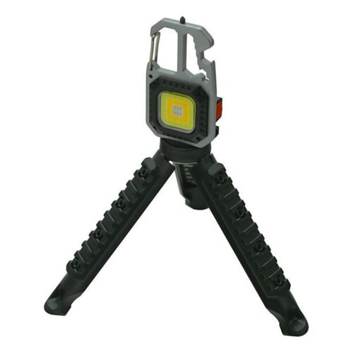 LED Újratölthető többfunkciós zseblámpa állvánnyal LED/USB
