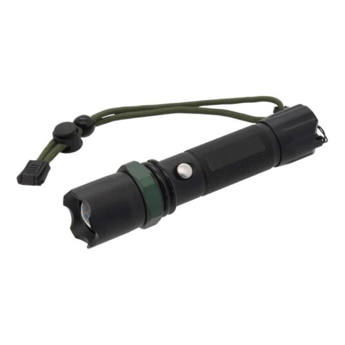 LED Zseblámpa LED/3W/3xAAA IP44 fekete