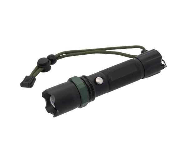 LED Zseblámpa LED/3W/3xAAA IP44 fekete