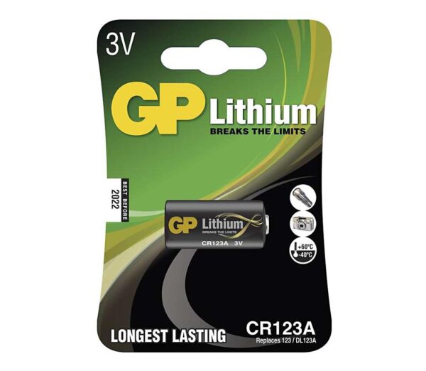 Lítium elem CR123A GP LITHIUM 3V/1400 mAh