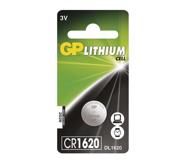 Lítium gombelem CR1620 GP LITHIUM 3V/75 mAh