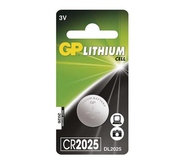 Lítium gombelem CR2025 GP LITHIUM 3V/170 mAh
