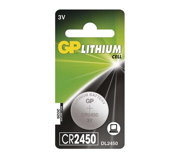 Lítium gombelem CR2450 GP LITHIUM 3V/600 mAh