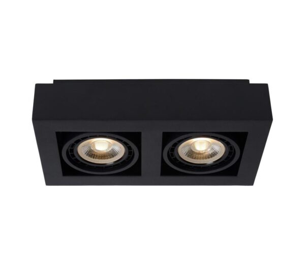 Lucide Lucide 09120/24/30 – LED Dimmelhető Spotlámpa ZEFIX 2×GU10/12W/230V Fekete