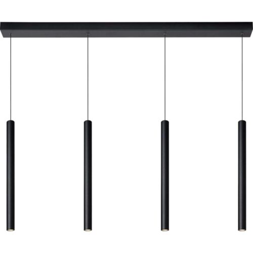Lucide Lucide 74403/04/30 – Dimmelhető Csillár Zsinóron LORENZ 4×LED/4W/230V Fekete
