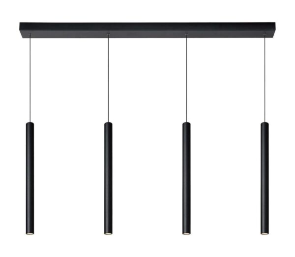 Lucide Lucide 74403/04/30 – Dimmelhető Csillár Zsinóron LORENZ 4×LED/4W/230V Fekete