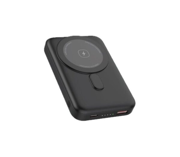 Mágneses Powerbank vezeték nélküli töltéssel MagSafe 10000 mAh 20W Power Delivery fekete
