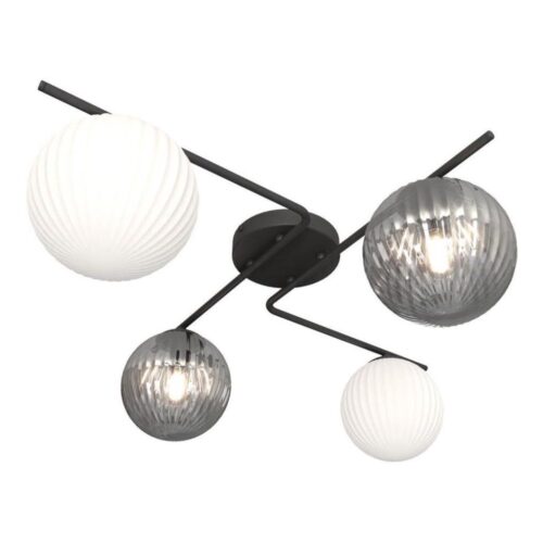 EMIBIG Mennyezeti lámpa AZURA 4xE14/10W/230V fekete/szürke/fehér