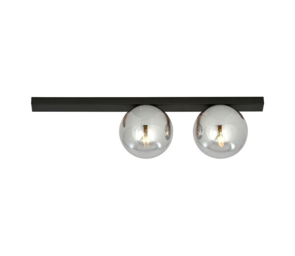 EMIBIG Mennyezeti lámpa FIT 2xE14/10W/230V fekete/szürke