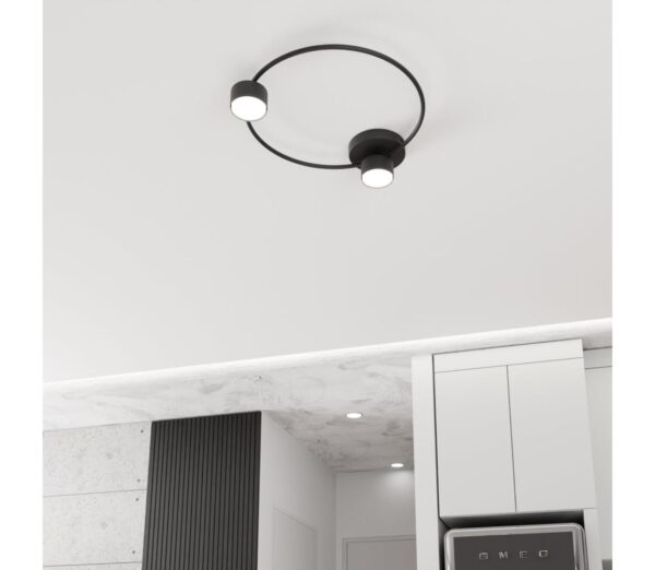 EMIBIG Mennyezeti lámpa LUCIO 2xGX53/12W/230V fekete