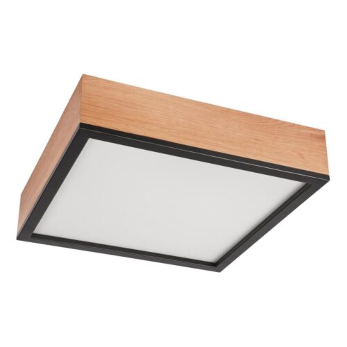 Mennyezeti lámpa OAK SQUARE 4xE27/15W/230V 39x39 cm tölgy/fekete
