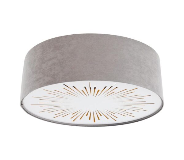 Mennyezeti lámpa RAYS 2xE27/60W/230V átm. 60 cm szürke