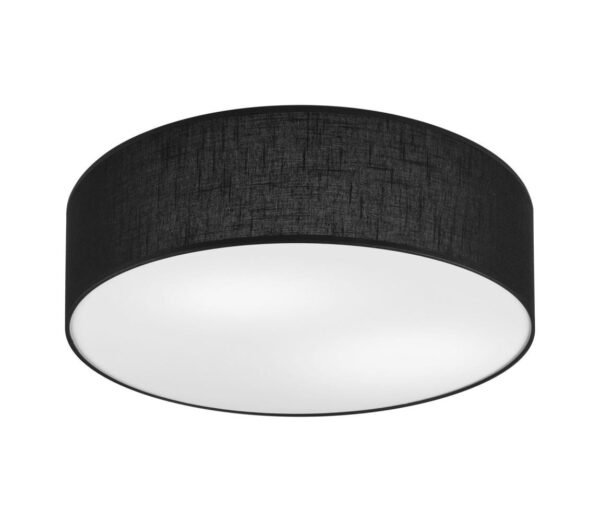 Mennyezeti lámpa SIRJA DOUBLE 4xE27/15W/230V átm. 45 cm fekete