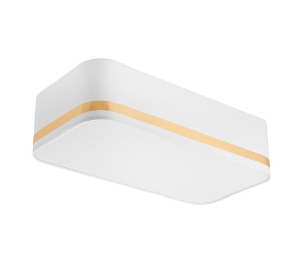 Mennyezeti lámpa SIRJA SQUARE STRIPE 2xE27/15W/230V fehér/arany