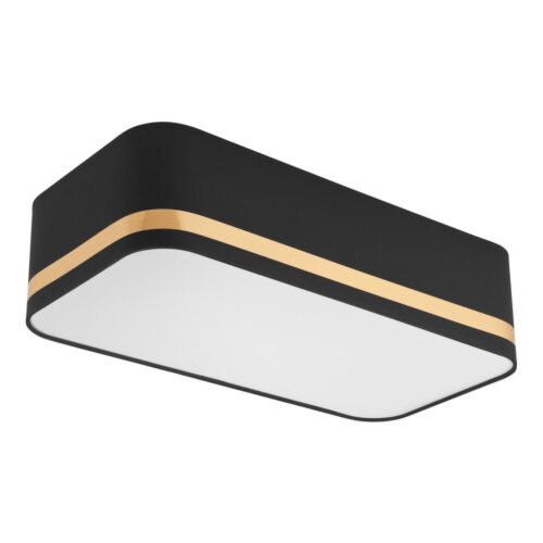 Mennyezeti lámpa SIRJA SQUARE STRIPE 2xE27/15W/230V fekete/arany