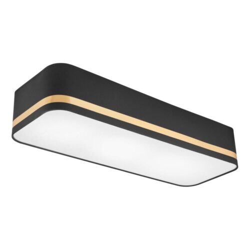 Mennyezeti lámpa SIRJA SQUARE STRIPE 3xE27/15W/230V fekete/arany