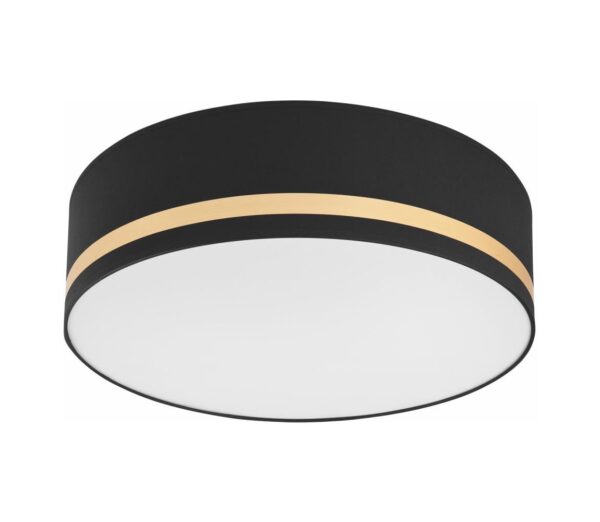 Mennyezeti lámpa SIRJA STRIPE 4xE27/15W/230V átm. 45 cm fekete