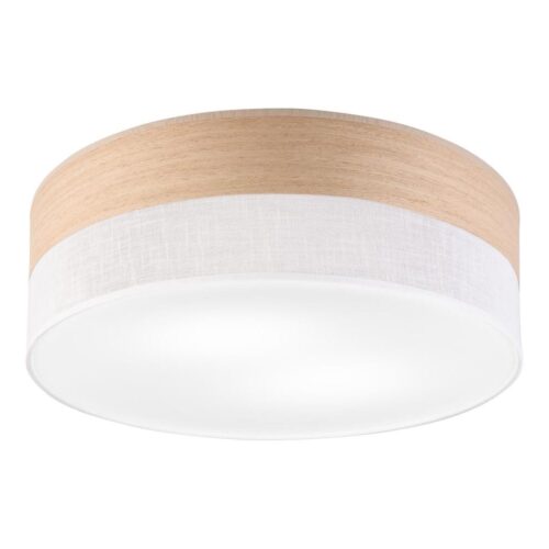 Mennyezeti lámpa SIRJA WOOD 2xE27/15W/230V átm. 45 cm fehér/tölgy