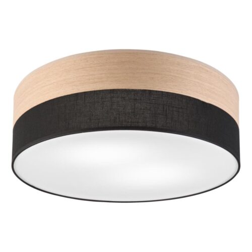 Mennyezeti lámpa SIRJA WOOD 2xE27/15W/230V átm. 45 cm fekete/tölgy