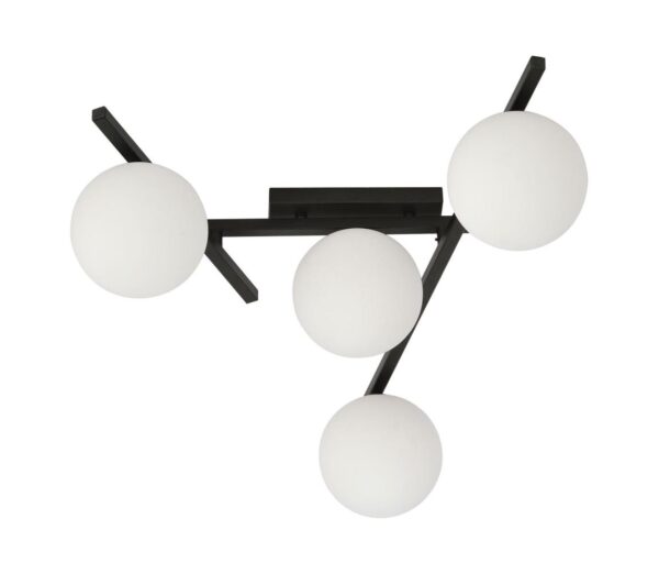 EMIBIG Mennyezeti lámpa SMART 4xE14/10W/230V fekete/fehér