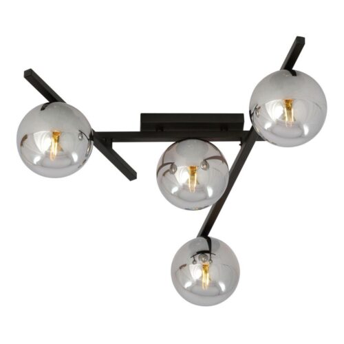 EMIBIG Mennyezeti lámpa SMART 4xE14/10W/230V fekete/szürke
