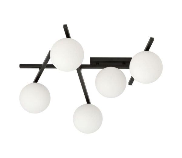 EMIBIG Mennyezeti lámpa SMART 5xE14/10W/230V fekete/fehér