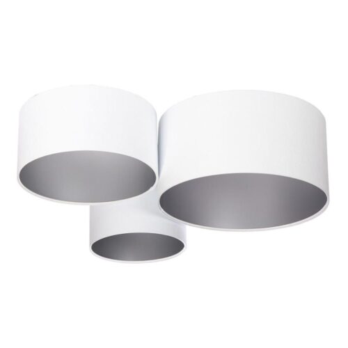 Mennyezeti lámpa SPACE 3xE27/60W/230V fehér/ezüst
