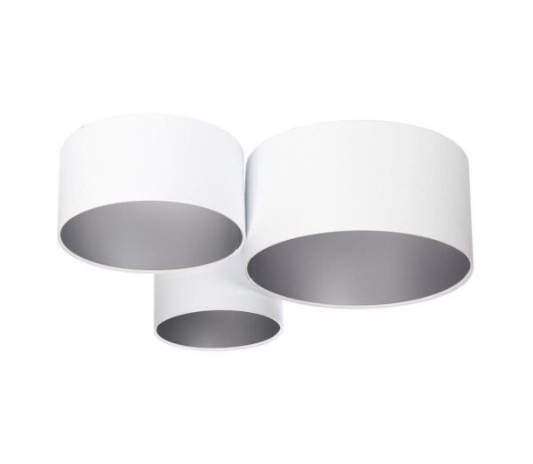 Mennyezeti lámpa SPACE 3xE27/60W/230V fehér/ezüst