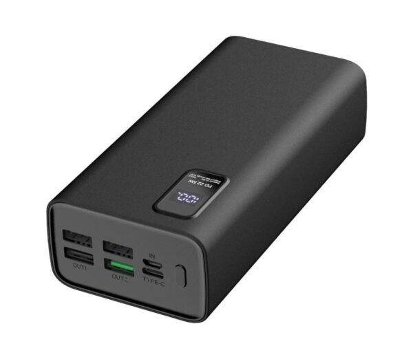 Power Bank LED kijelzővel Power Delivery 30000 mAh 3