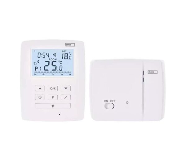 Programozható termosztát 230V+2xAA