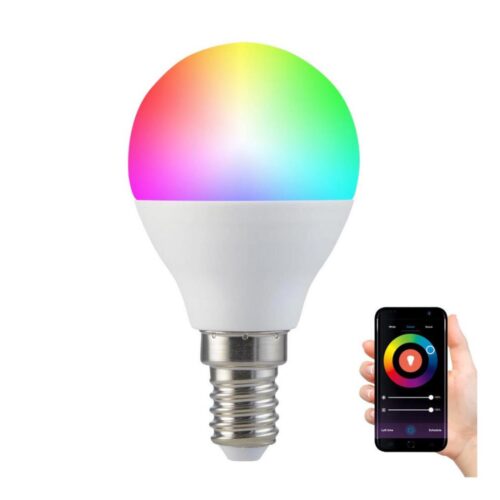 RGB LED Dimmelhető izzó G45 E14/5