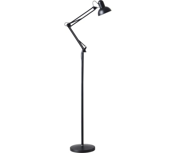 Rugalmas állólámpa AURIQ 1xE27/60W/230V 184 cm fekete