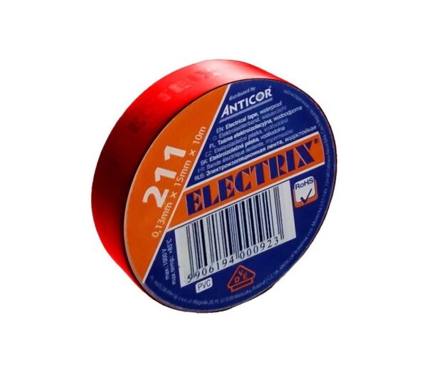AP01R − Szigetelő szalag ELECTRIX 15mm x 10m piros