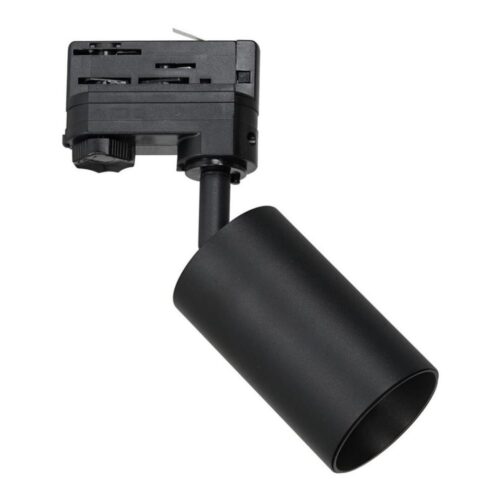 Spotlámpa 3 fázisú sínrendszerhez PIPE 1xGU10/25W/230V fekete