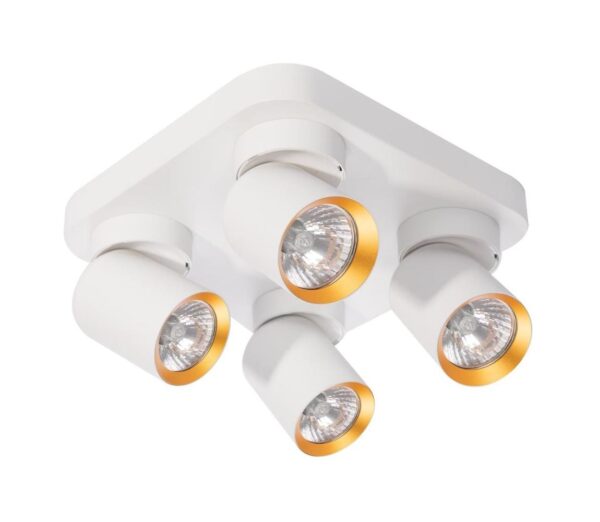 Spotlámpa ANDY 4xGU10/8W/230V fehér/arany