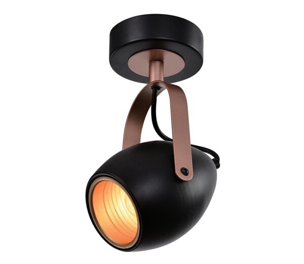 Spotlámpa ANICA 1xE14/40W/230V fekete/réz