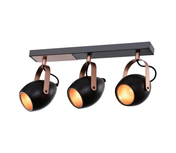 Spotlámpa ANICA 3xE14/40W/230V fekete/réz