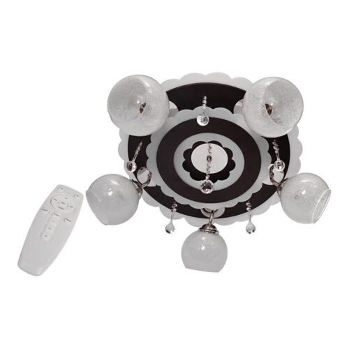Spotlámpa ARONA 5xE27/15W/230V+LED fekete