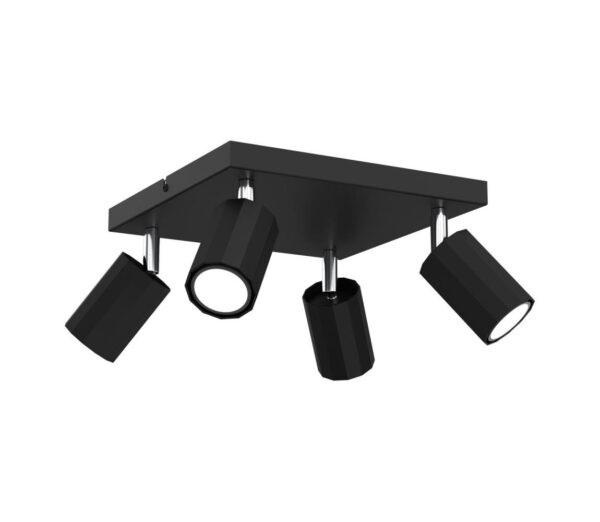 Spotlámpa BELLO 4xGU10/8W/230V fekete