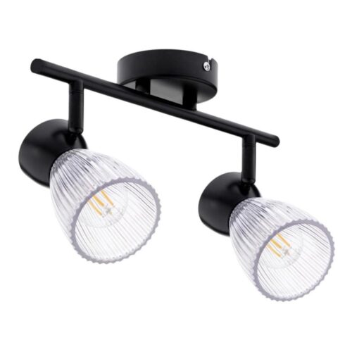 Spotlámpa BEST 2xE14/40W/230V fekete