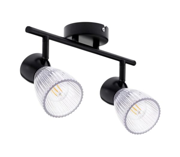 Spotlámpa BEST 2xE14/40W/230V fekete