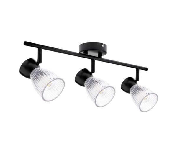 Spotlámpa BEST 3xE14/40W/230V fekete