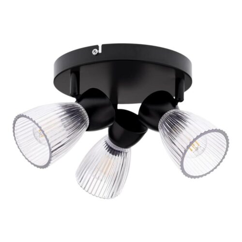Spotlámpa BEST 3xE14/40W/230V fekete