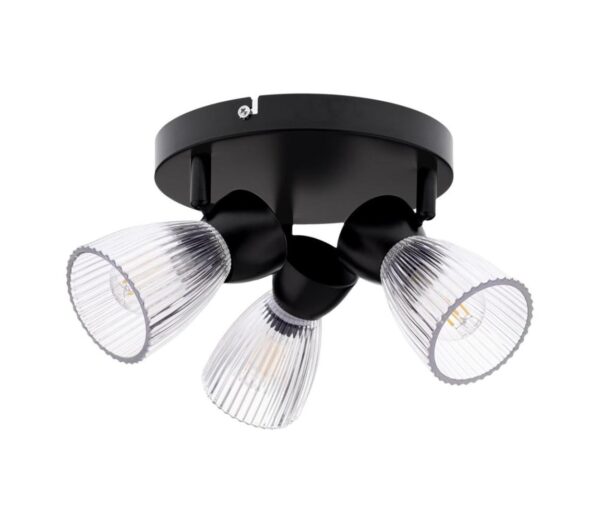 Spotlámpa BEST 3xE14/40W/230V fekete