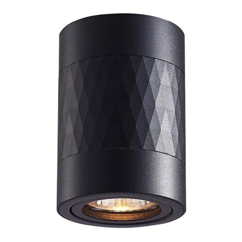 Spotlámpa BIMA 1xGU10/25W/230V kerek fekete