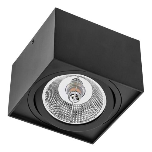 Spotlámpa CHLOE AR111 1xGU10/50W/230V szögletes fekete