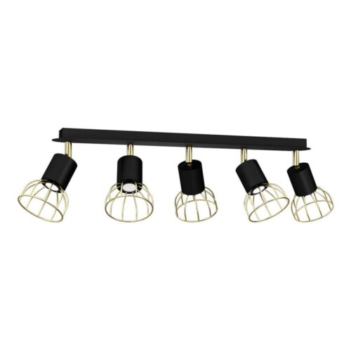 Spotlámpa DANTE 5xGU10/25W/230V fekete/arany
